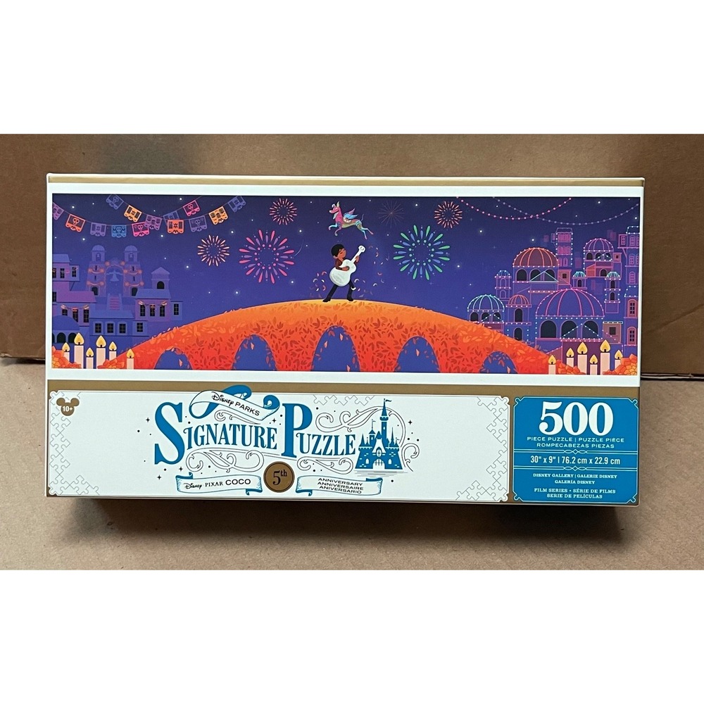 2023 Disney Parks Pixar Coco 5th Anniversary 500 Pc Signature Jigsaw Puzzle NEW